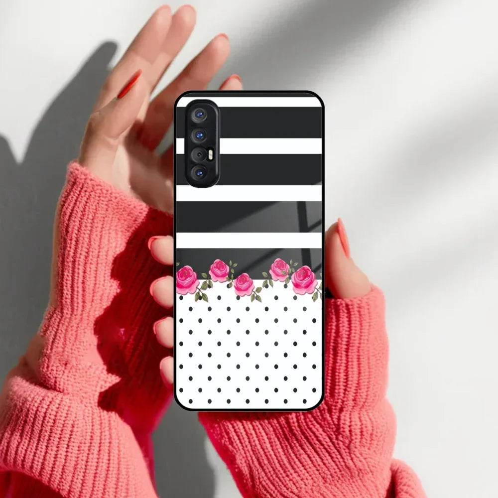 Elegant Rose Parad Glass Case Cover For Oppo - ShopOnCliQ