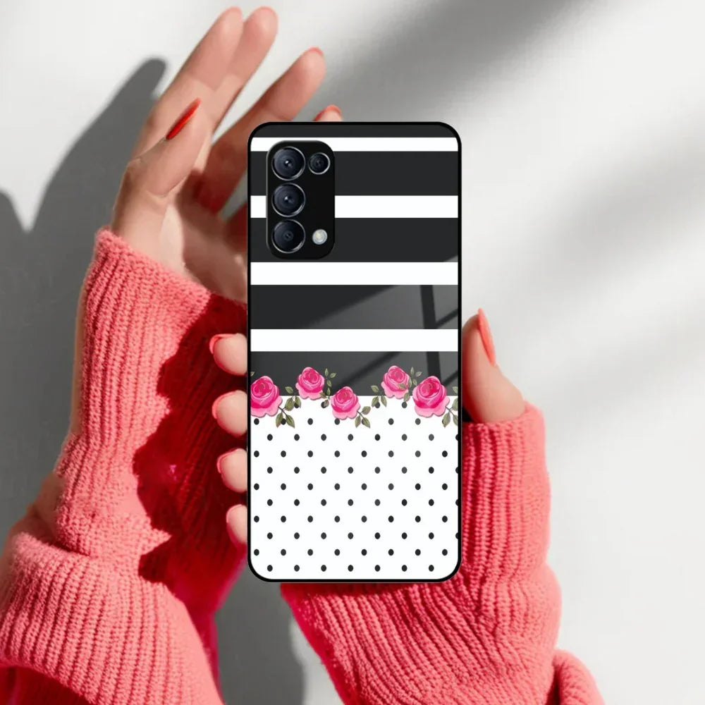Elegant Rose Parad Glass Case Cover For Oppo - ShopOnCliQ