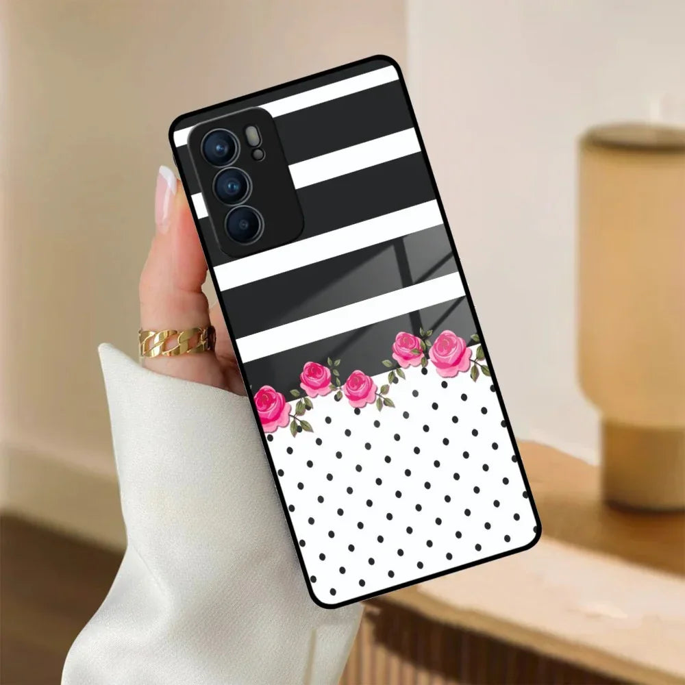 Elegant Rose Parad Glass Case Cover For Oppo - ShopOnCliQ