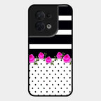 Elegant Rose Parad Glass Case Cover For Oppo Reno 8 5G