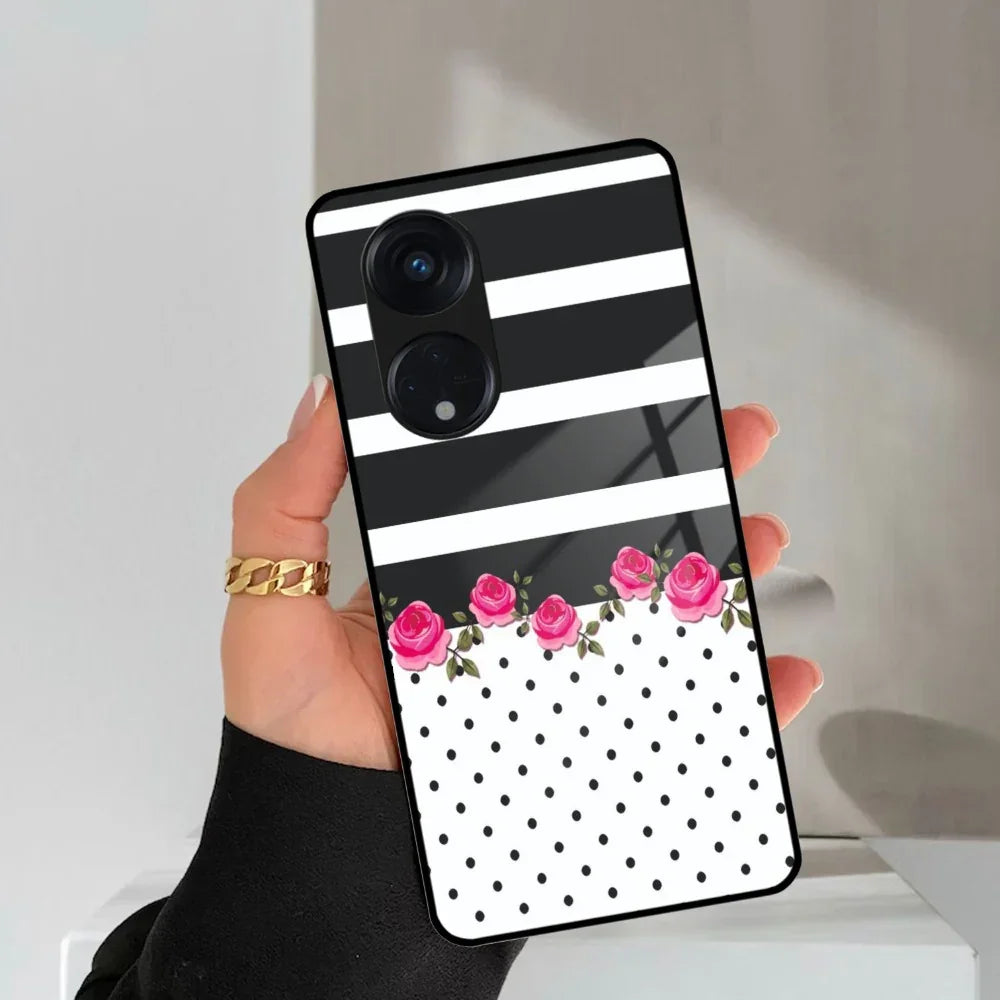 Elegant Rose Parad Glass Case Cover For Oppo - ShopOnCliQ