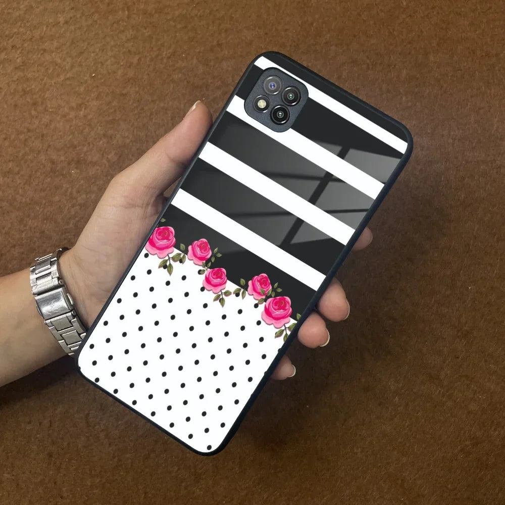 Elegant Rose Parad Glass Case Cover For Poco - ShopOnCliQ