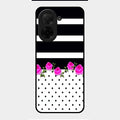 Elegant Rose Parad Glass Case Cover For Poco C71