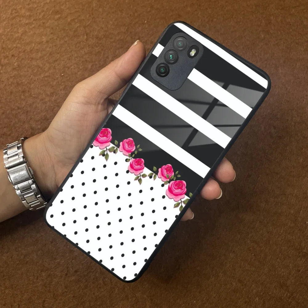 Elegant Rose Parad Glass Case Cover For Poco - ShopOnCliQ