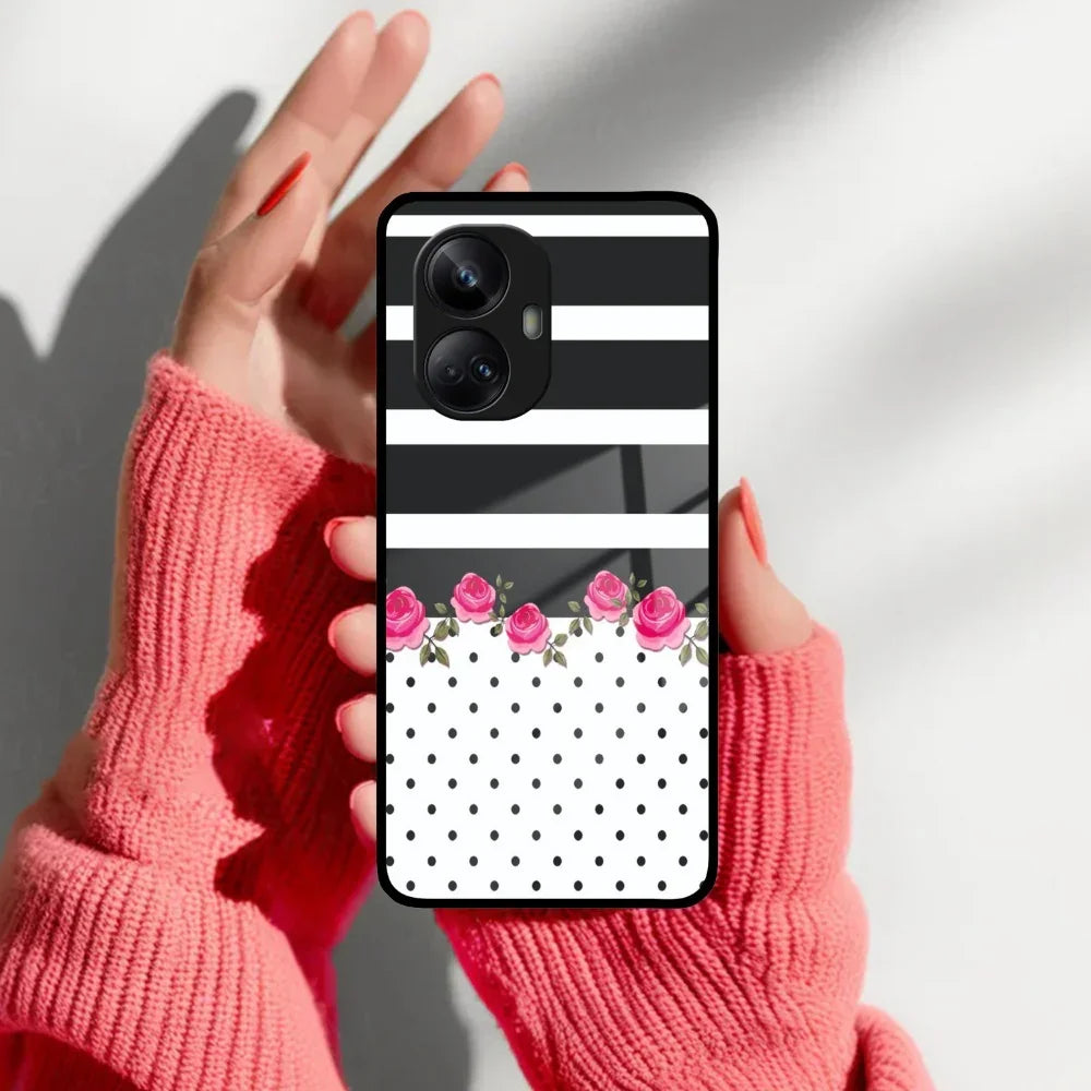 Elegant Rose Parad Glass Case Cover For Realme/Narzo - ShopOnCliQ