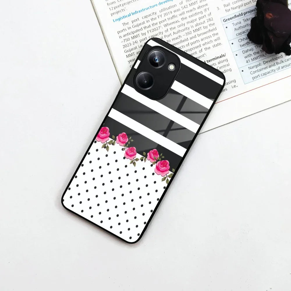Elegant Rose Parad Glass Case Cover For Realme/Narzo - ShopOnCliQ