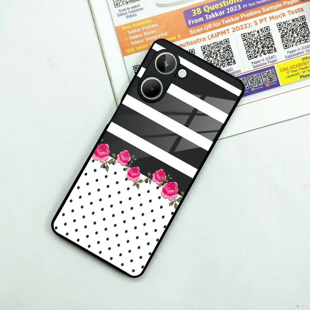 Elegant Rose Parad Glass Case Cover For Realme/Narzo - ShopOnCliQ