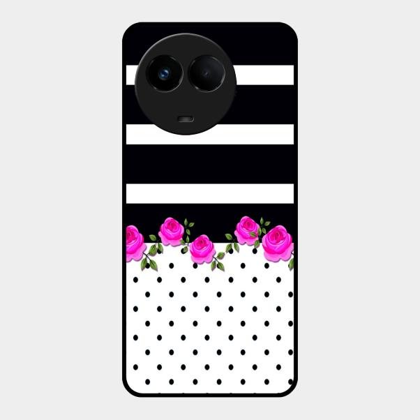 Elegant Rose Parad Glass Case Cover For Realme 11 5G