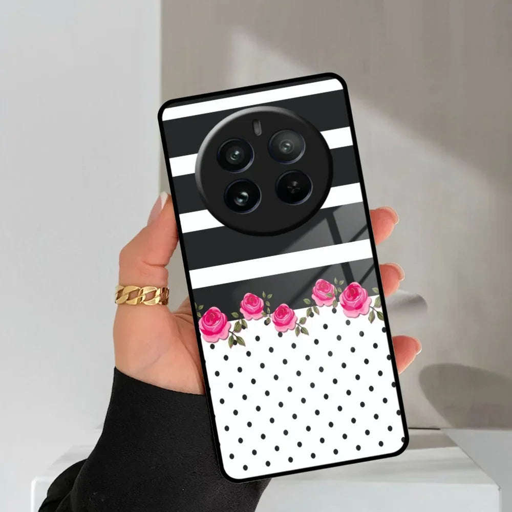 Elegant Rose Parad Glass Case Cover For Realme/Narzo - ShopOnCliQ