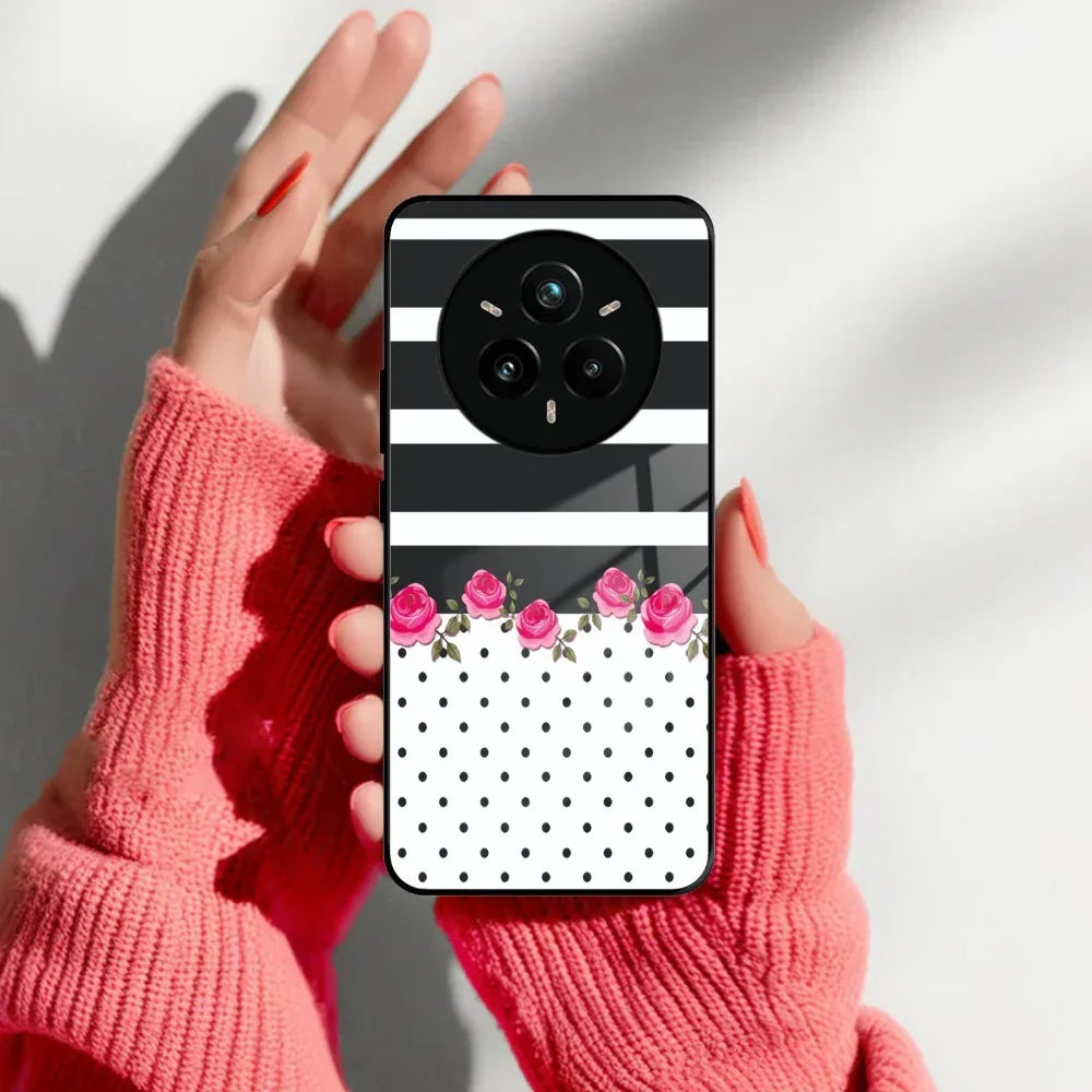 Elegant Rose Parad Glass Case Cover For Realme/Narzo - ShopOnCliQ