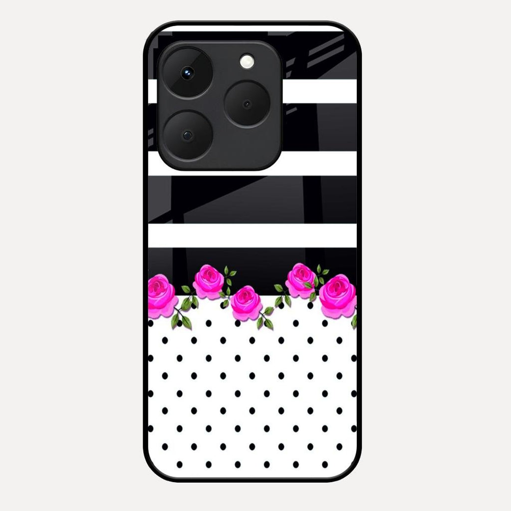 Elegant Rose Parad Glass Case Cover For Realme 15T 5G