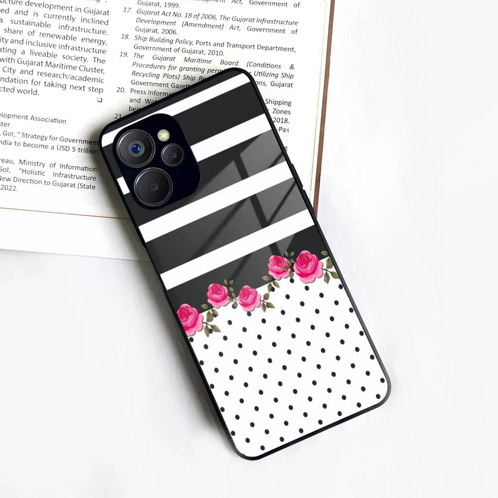 Elegant Rose Parad Glass Case Cover For Realme/Narzo - ShopOnCliQ