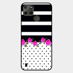 Elegant Rose Parad Glass Case Cover For Realme C21Y