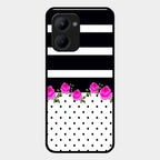 Elegant Rose Parad Glass Case Cover For Realme C33 2023