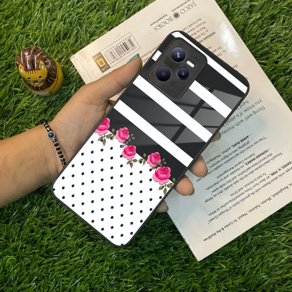 Elegant Rose Parad Glass Case Cover For Realme/Narzo - ShopOnCliQ