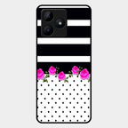 Elegant Rose Parad Glass Case Cover For Realme C53