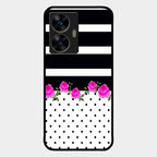Elegant Rose Parad Glass Case Cover For Realme C55