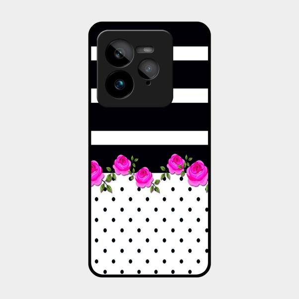 Elegant Rose Parad Glass Case Cover For Realme Gt 7 Pro