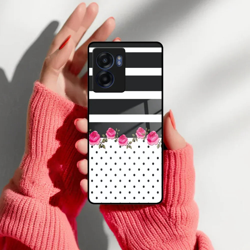 Elegant Rose Parad Glass Case Cover For Realme/Narzo - ShopOnCliQ