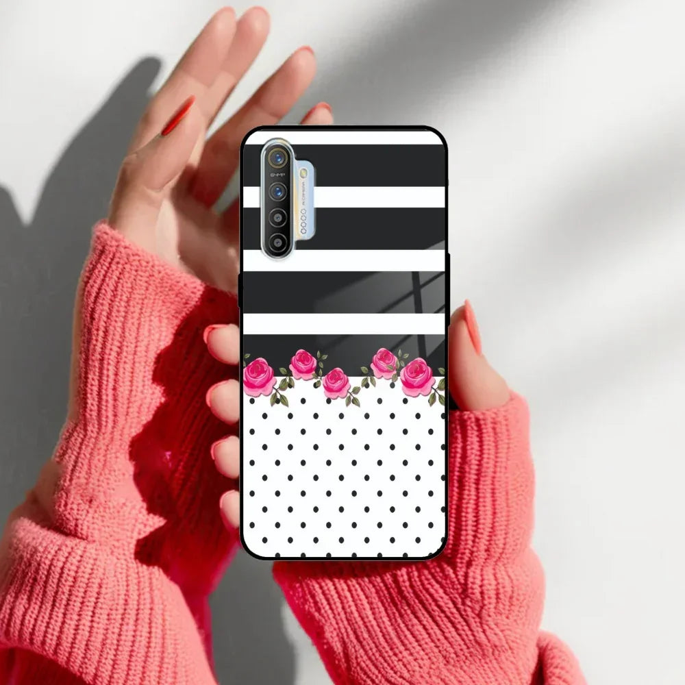 Elegant Rose Parad Glass Case Cover For Realme/Narzo - ShopOnCliQ