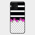 Elegant Rose Parad Glass Case Cover For Redmi 12 5G