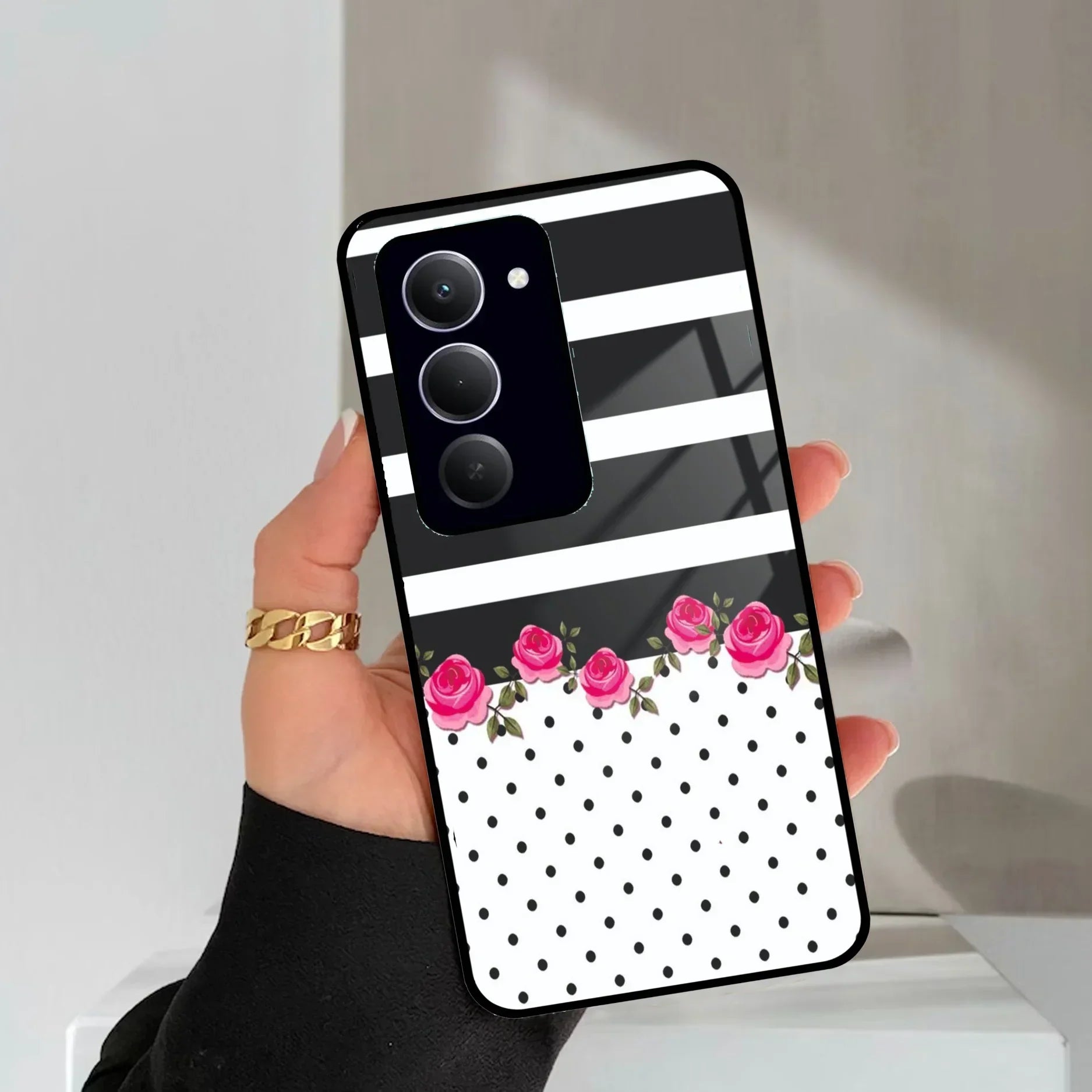 Elegant Rose Parad Glass Case Cover For Redmi/Xiaomi - ShopOnCliQ