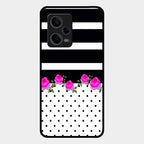 Elegant Rose Parad Glass Case Cover For Redmi Note 12 Pro Plus 5G