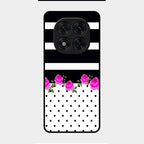 Elegant Rose Parad Glass Case Cover For Redmi Note 14 Pro 5G