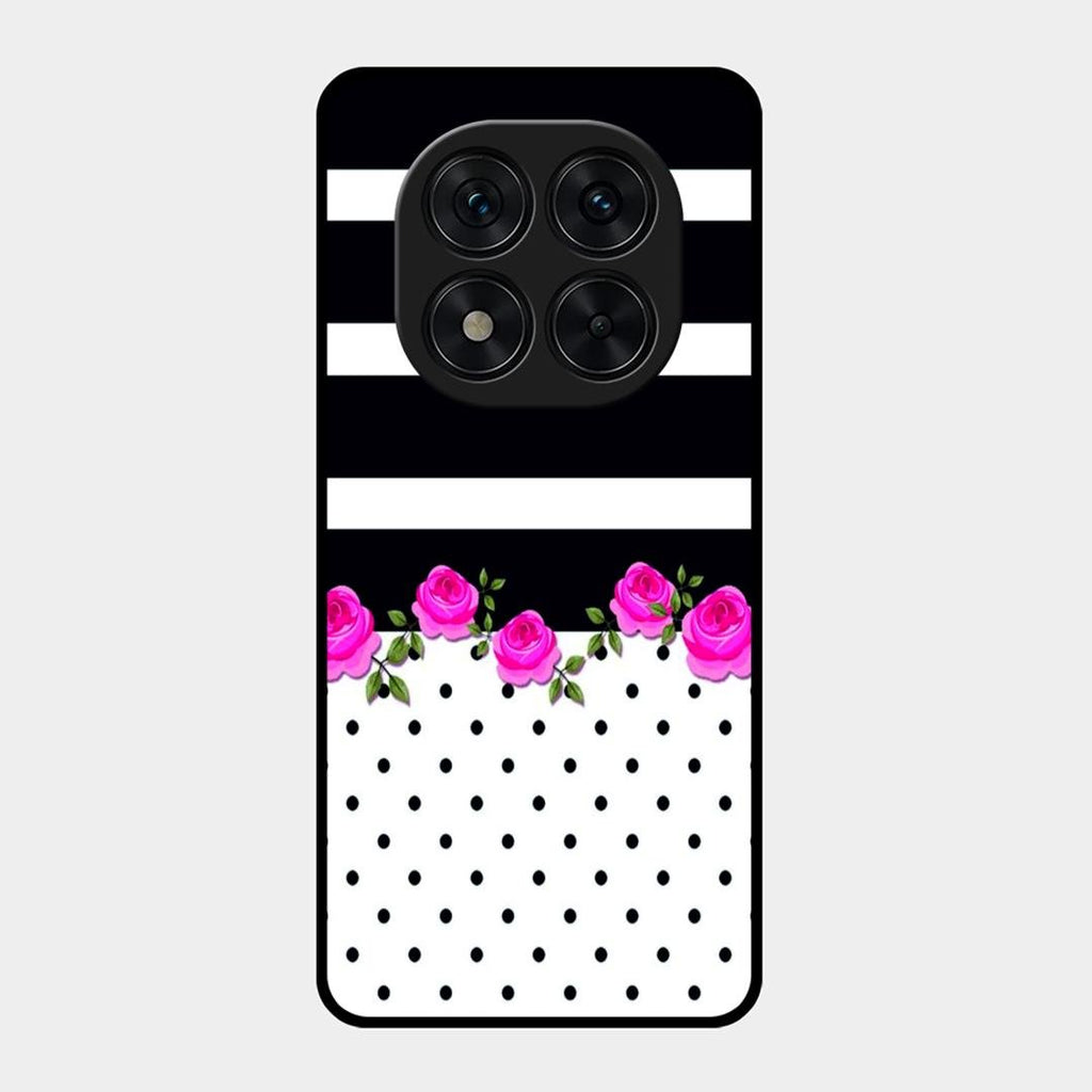 Elegant Rose Parad Glass Case Cover For Redmi Note 15 Pro 5G