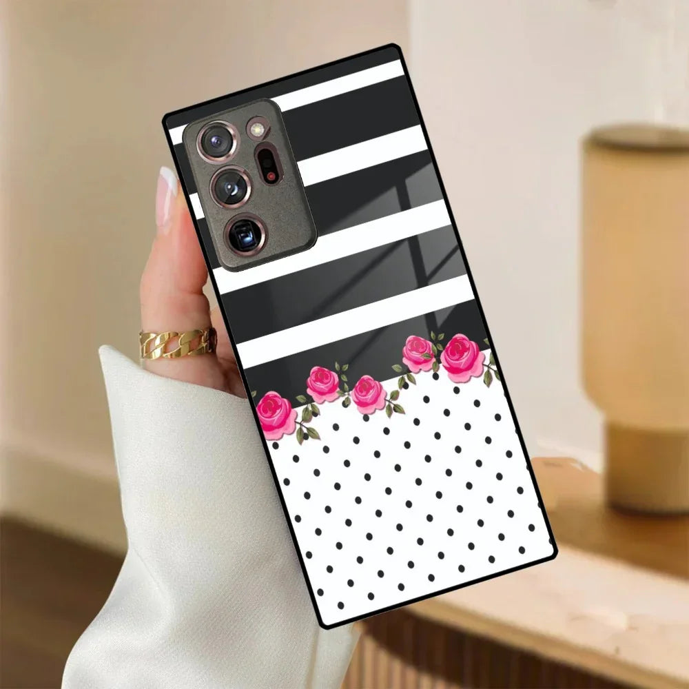 Elegant Rose Parad Glass Case Cover For Samsung - ShopOnCliQ