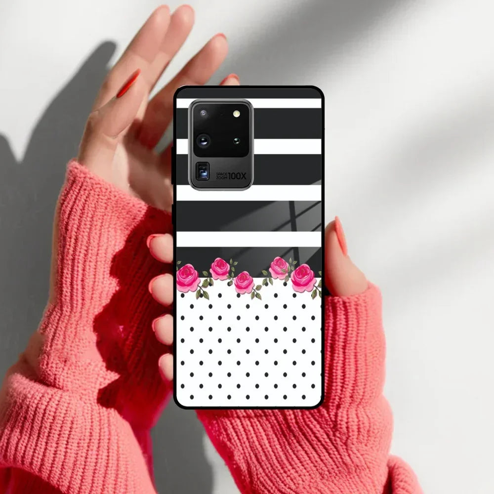 Elegant Rose Parad Glass Case Cover For Samsung - ShopOnCliQ