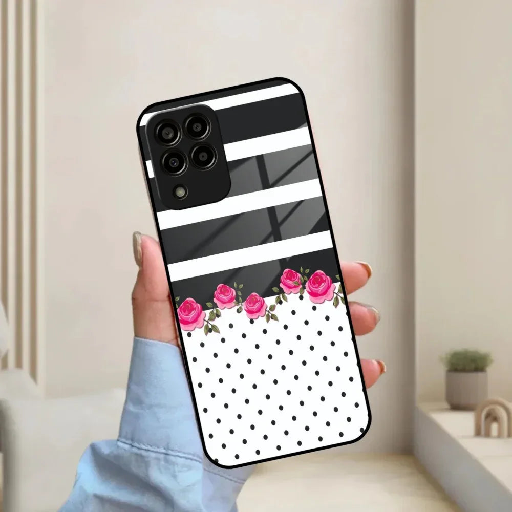 Elegant Rose Parad Glass Case Cover For Samsung - ShopOnCliQ