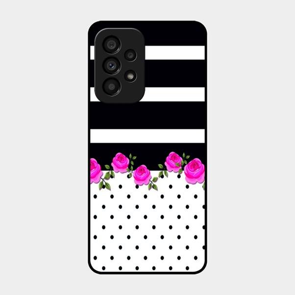 Elegant Rose Parad Glass Case Cover For Samsung Galaxy A53 5G