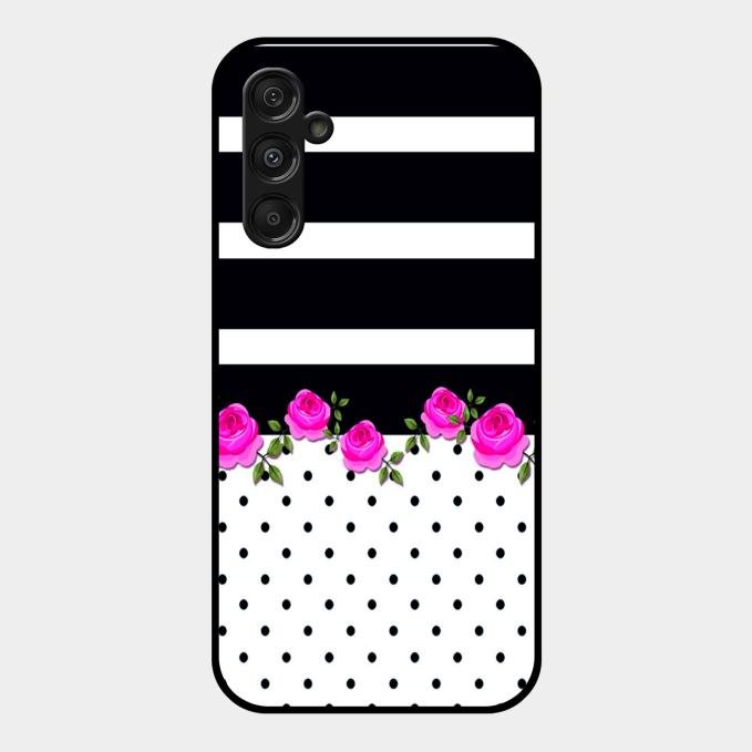 Elegant Rose Parad Glass Case Cover For Samsung Galaxy M34 5G