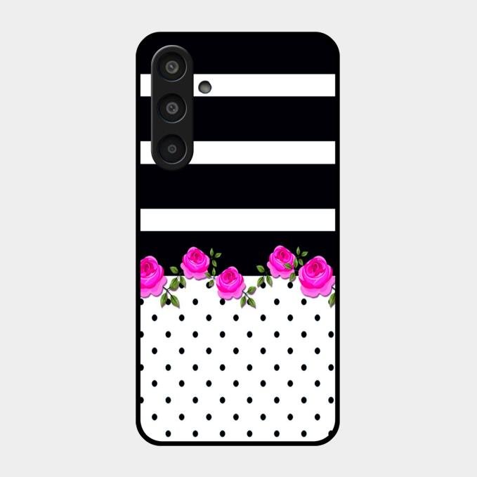 Elegant Rose Parad Glass Case Cover For Samsung Galaxy M35 5G