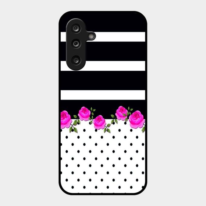 Elegant Rose Parad Glass Case Cover For Samsung Galaxy M36 5G