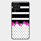 Elegant Rose Parad Glass Case Cover For Samsung Galaxy M53 5G