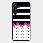 Elegant Rose Parad Glass Case Cover For Samsung Galaxy M55 5G