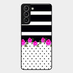Elegant Rose Parad Glass Case Cover For Samsung Galaxy S21 Plus