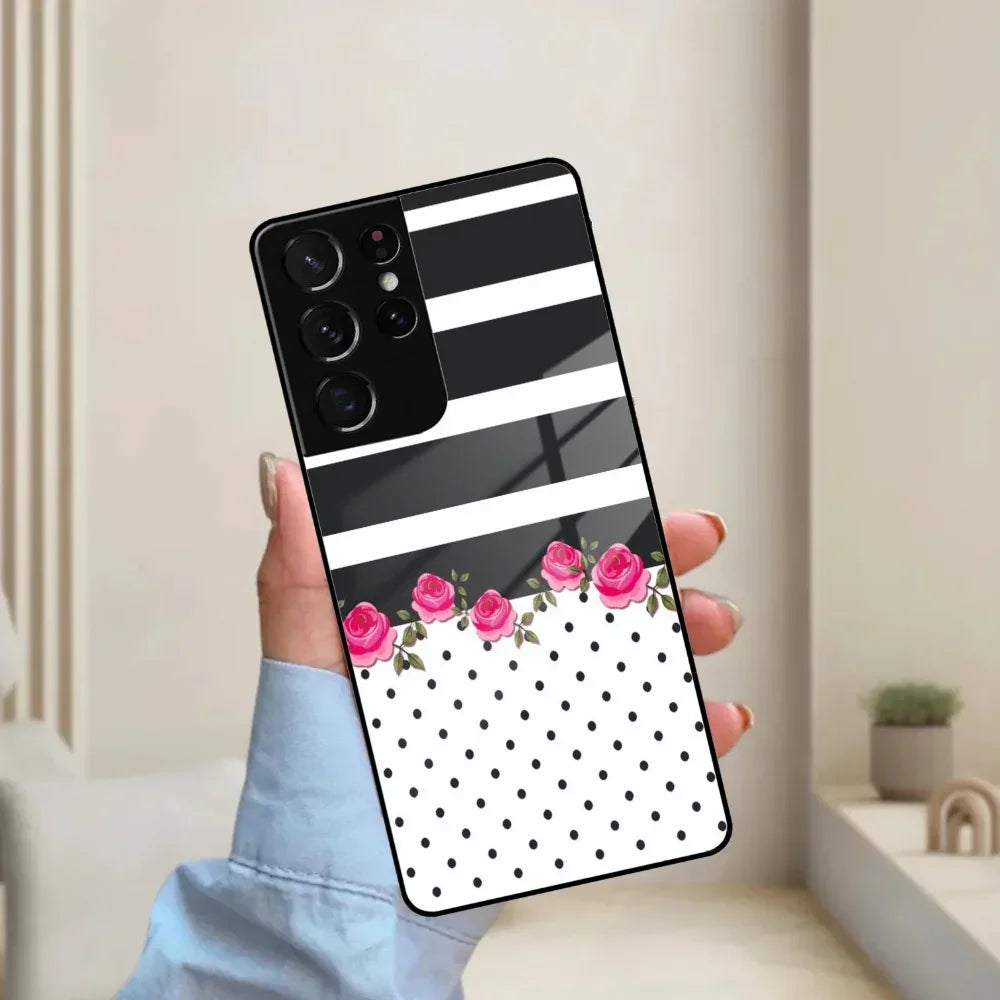 Elegant Rose Parad Glass Case Cover For Samsung - ShopOnCliQ