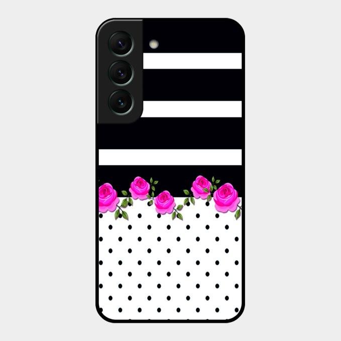 Elegant Rose Parad Glass Case Cover For Samsung Galaxy S22 5G