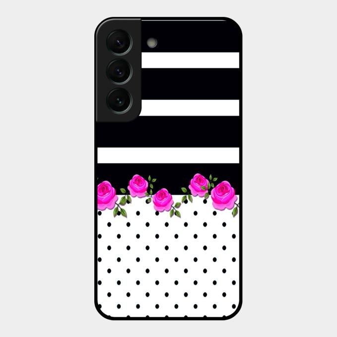Elegant Rose Parad Glass Case Cover For Samsung Galaxy S22 Plus 5G