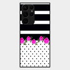 Elegant Rose Parad Glass Case Cover For Samsung Galaxy S22 Ultra 5G