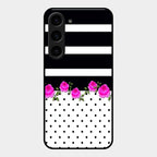 Elegant Rose Parad Glass Case Cover For Samsung Galaxy S23 5G