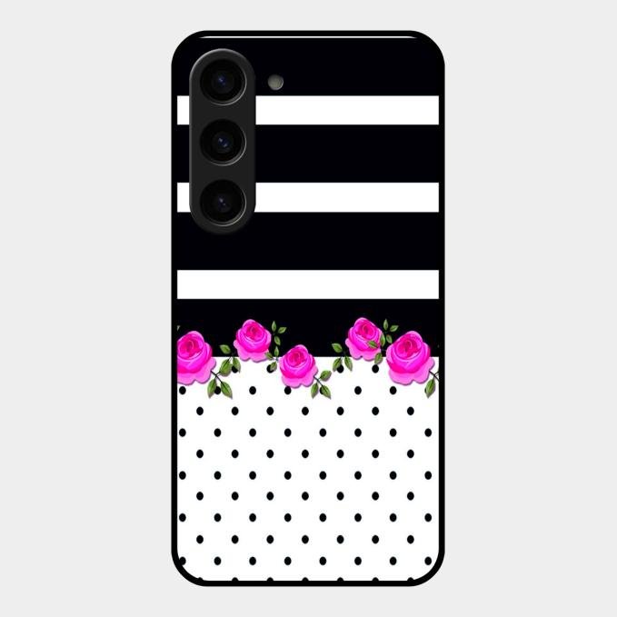 Elegant Rose Parad Glass Case Cover For Samsung Galaxy S23 5G