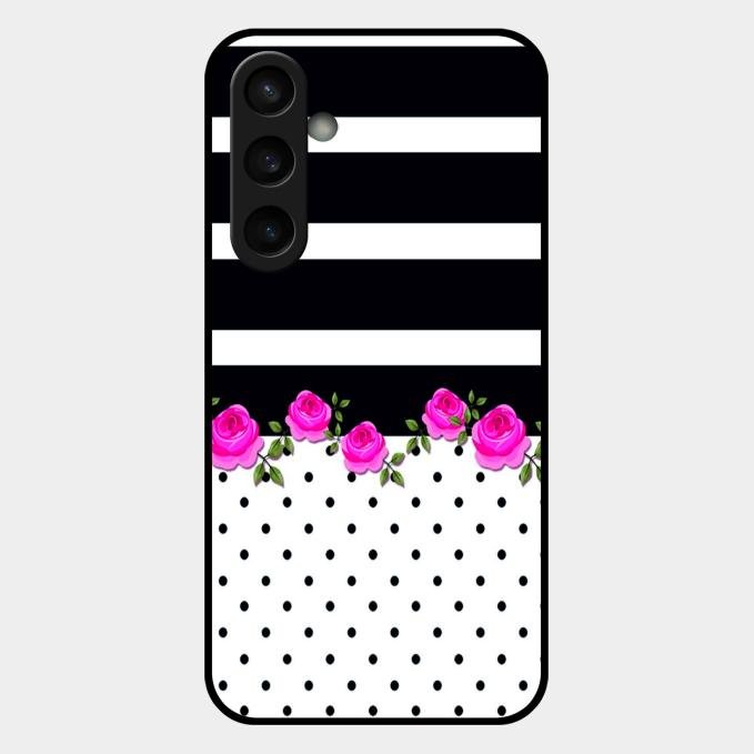 Elegant Rose Parad Glass Case Cover For Samsung Galaxy S23 Fe 5G