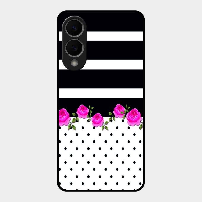 Elegant Rose Parad Glass Case Cover For Samsung Galaxy S25 Edge 5G