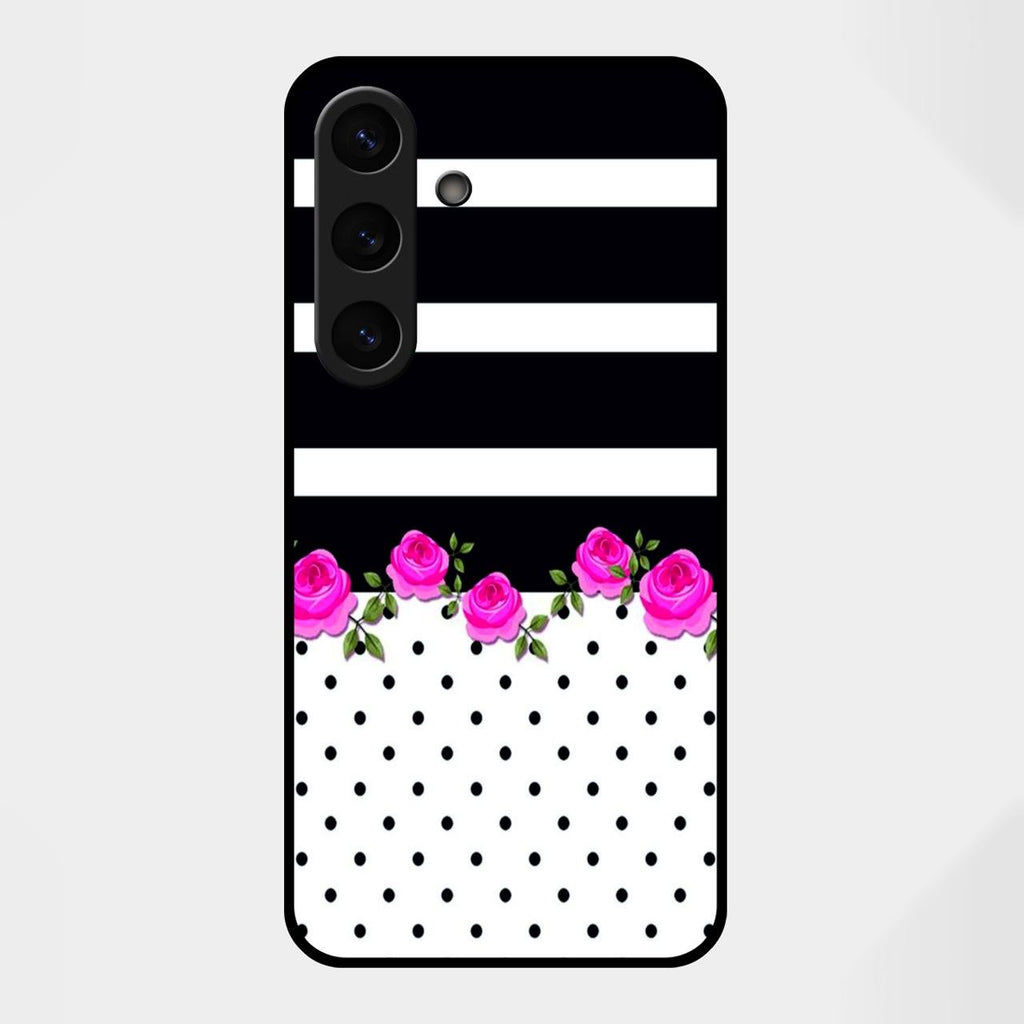 Elegant Rose Parad Glass Case Cover For Samsung Galaxy S25 FE 5G