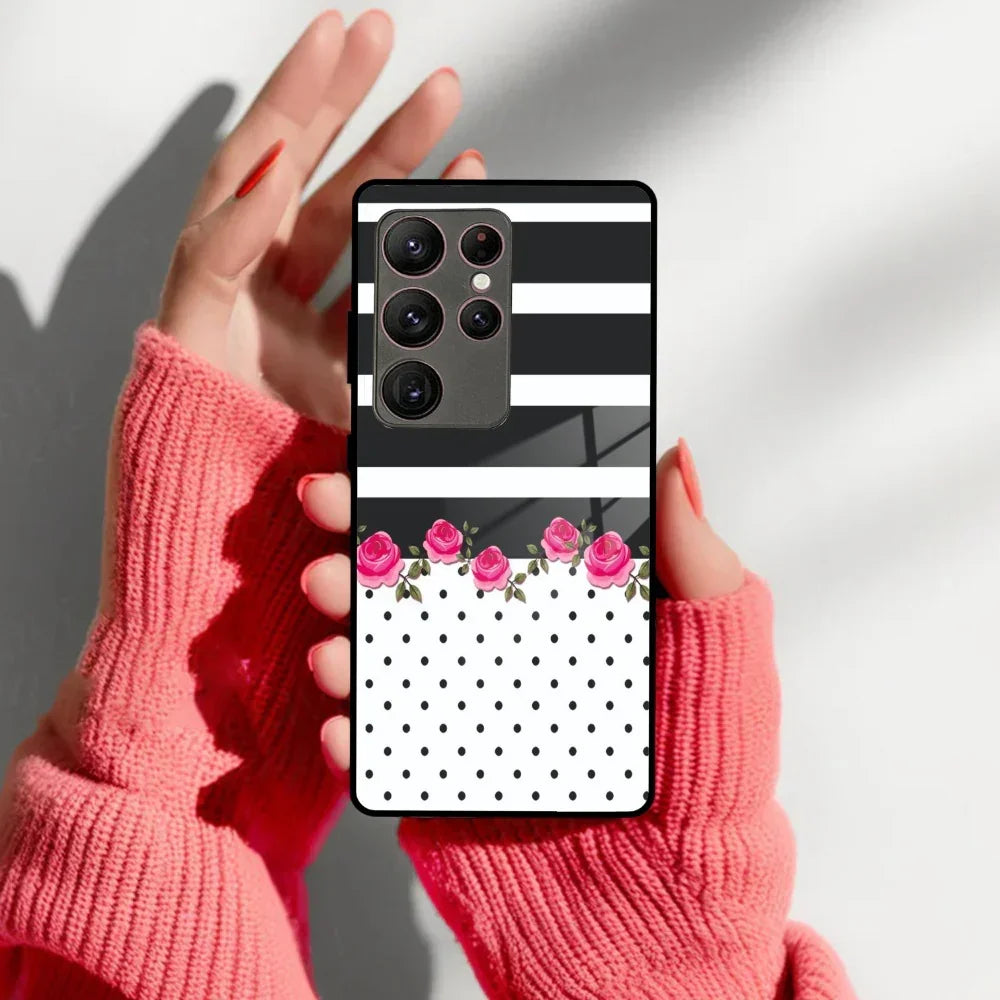 Elegant Rose Parad Glass Case Cover For Samsung - ShopOnCliQ