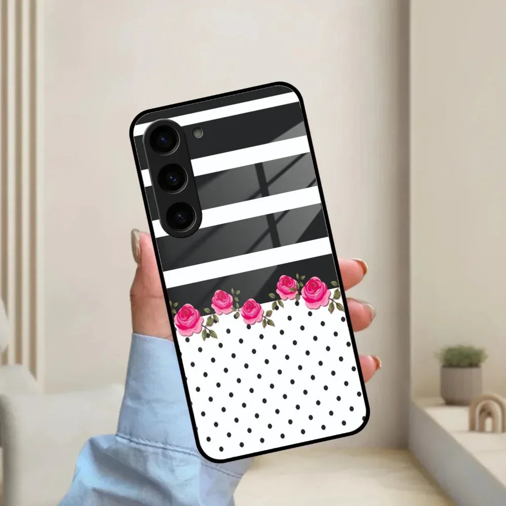 Elegant Rose Parad Glass Case Cover For Samsung - ShopOnCliQ